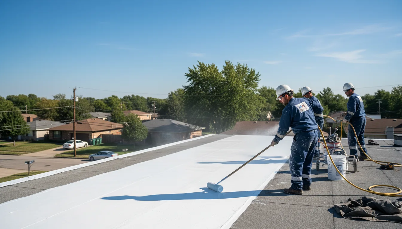 Commercial roof coating in Avoca, TX near me